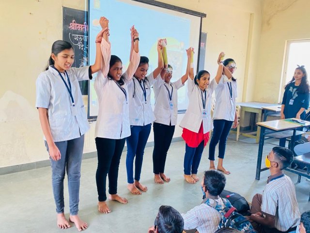 Social Awareness Program at Smt. Gendibai Chopda High School 