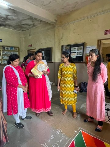 Rangoli-competition- green club activity